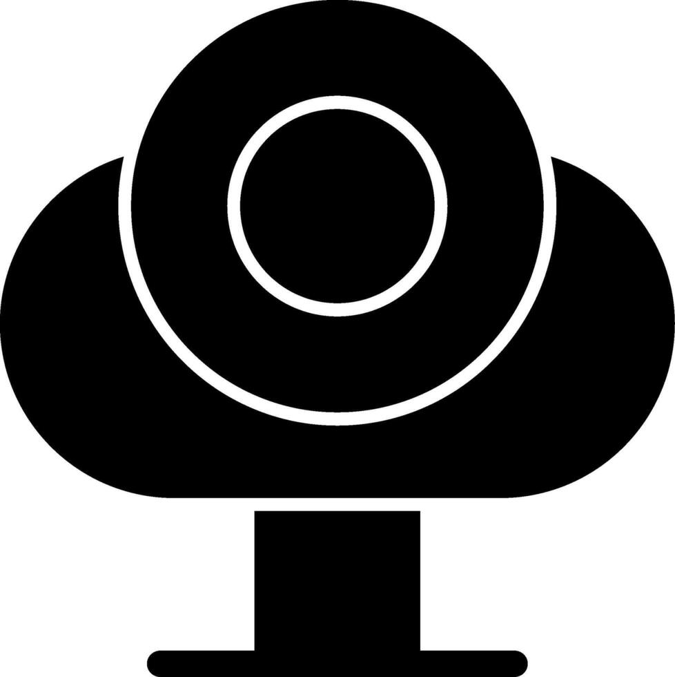 Web Camera Glyph Icon vector