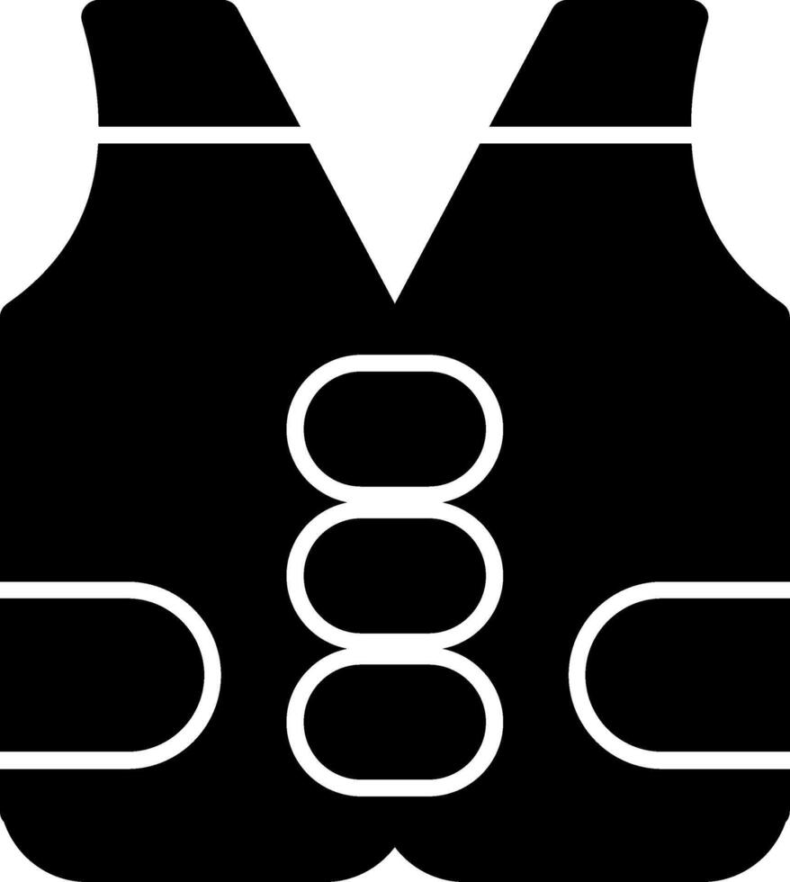 Life Vest Glyph Icon vector
