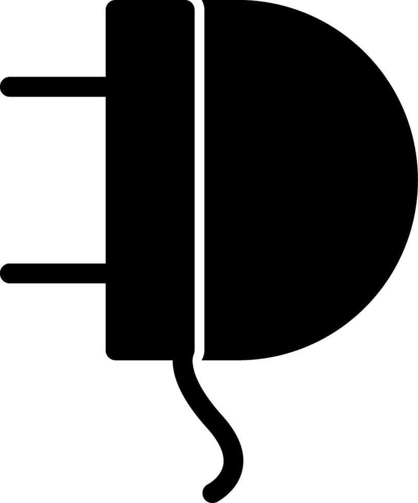 Charger Plug Glyph Icon vector