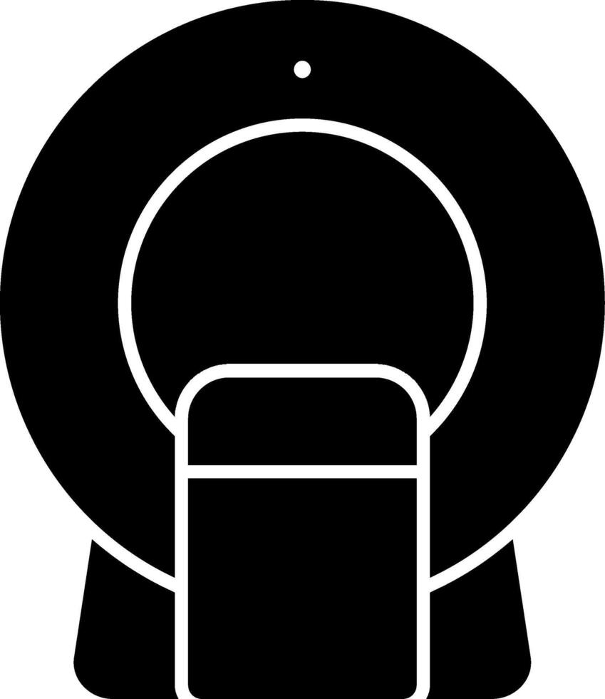 Ct Scan Glyph Icon vector