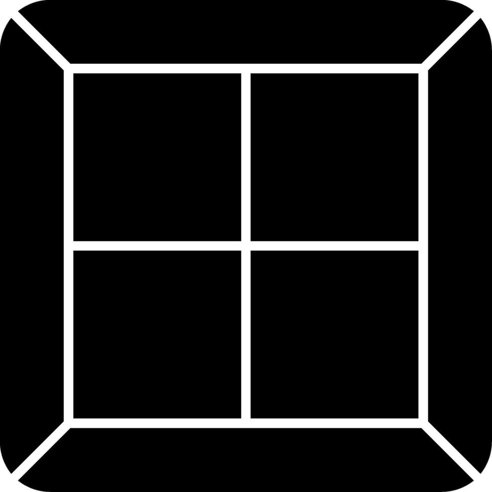 Window Glyph Icon vector