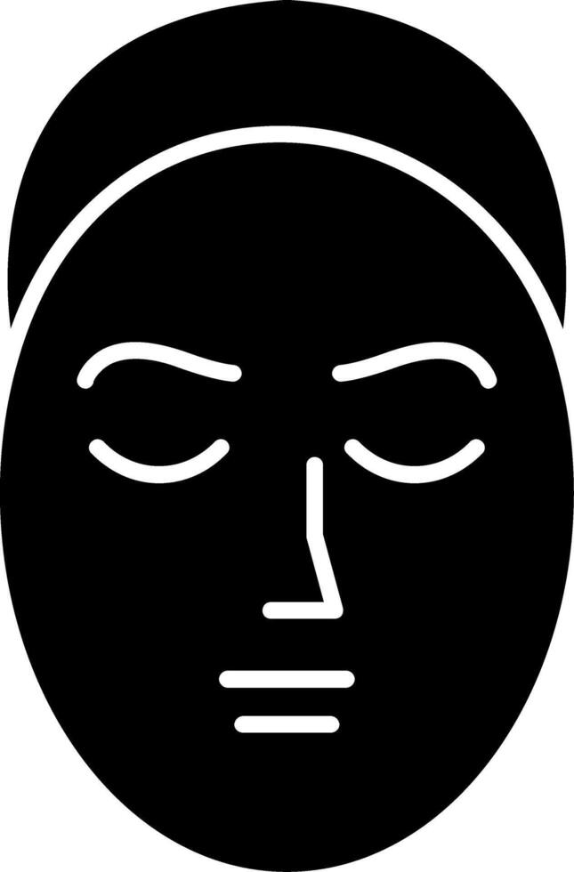 Face Treatment Glyph Icon vector