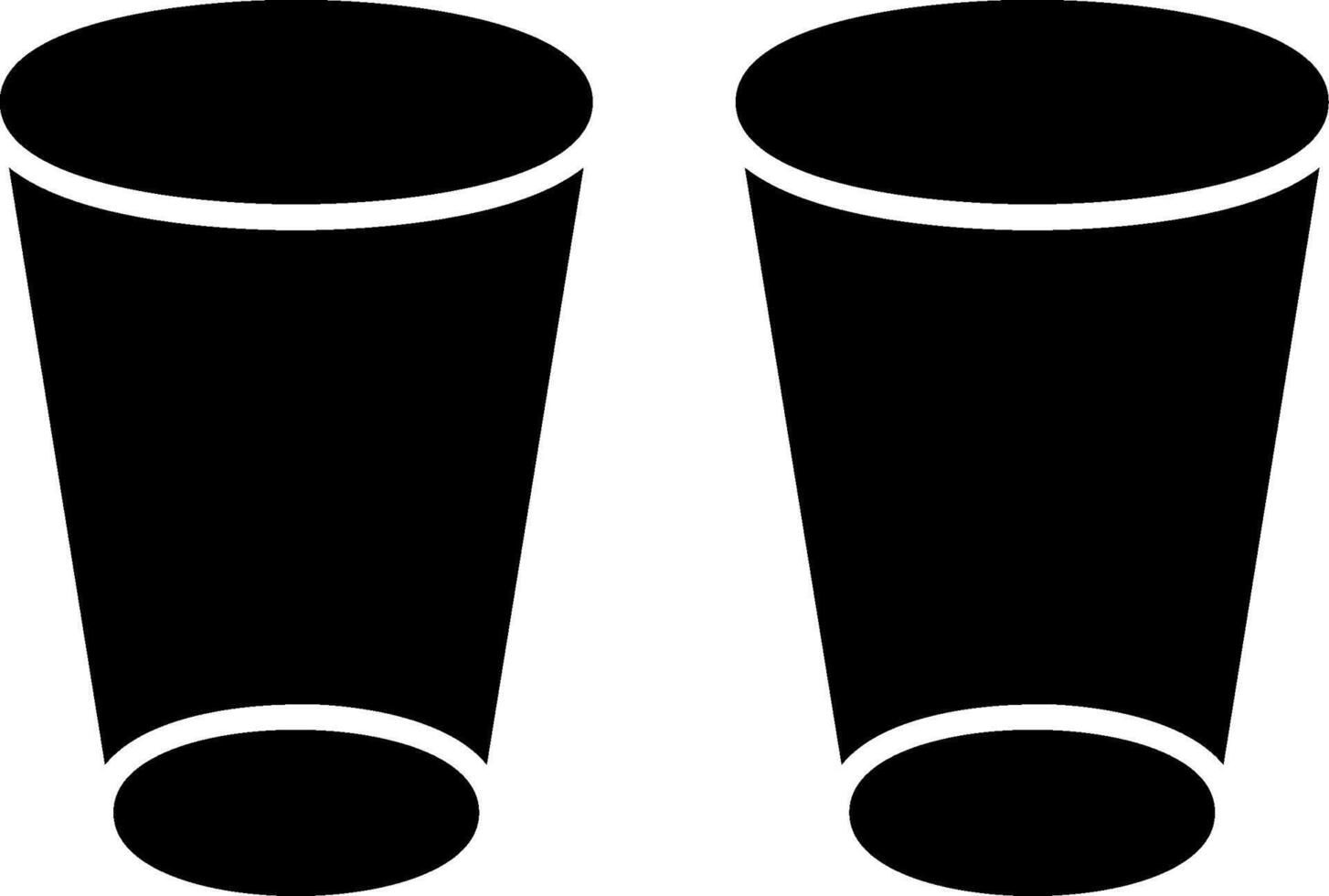 Glasses Glyph Icon vector