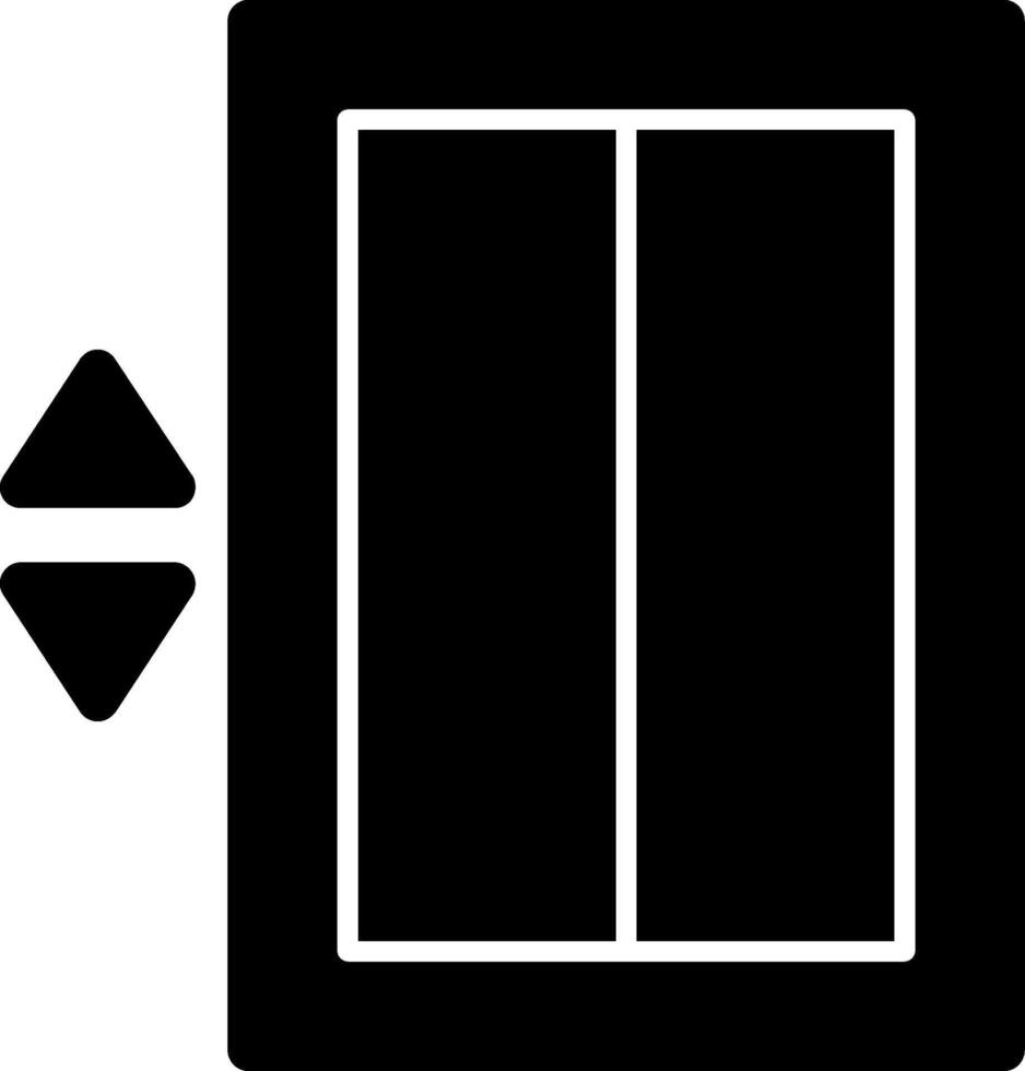 Elevator Glyph Icon vector