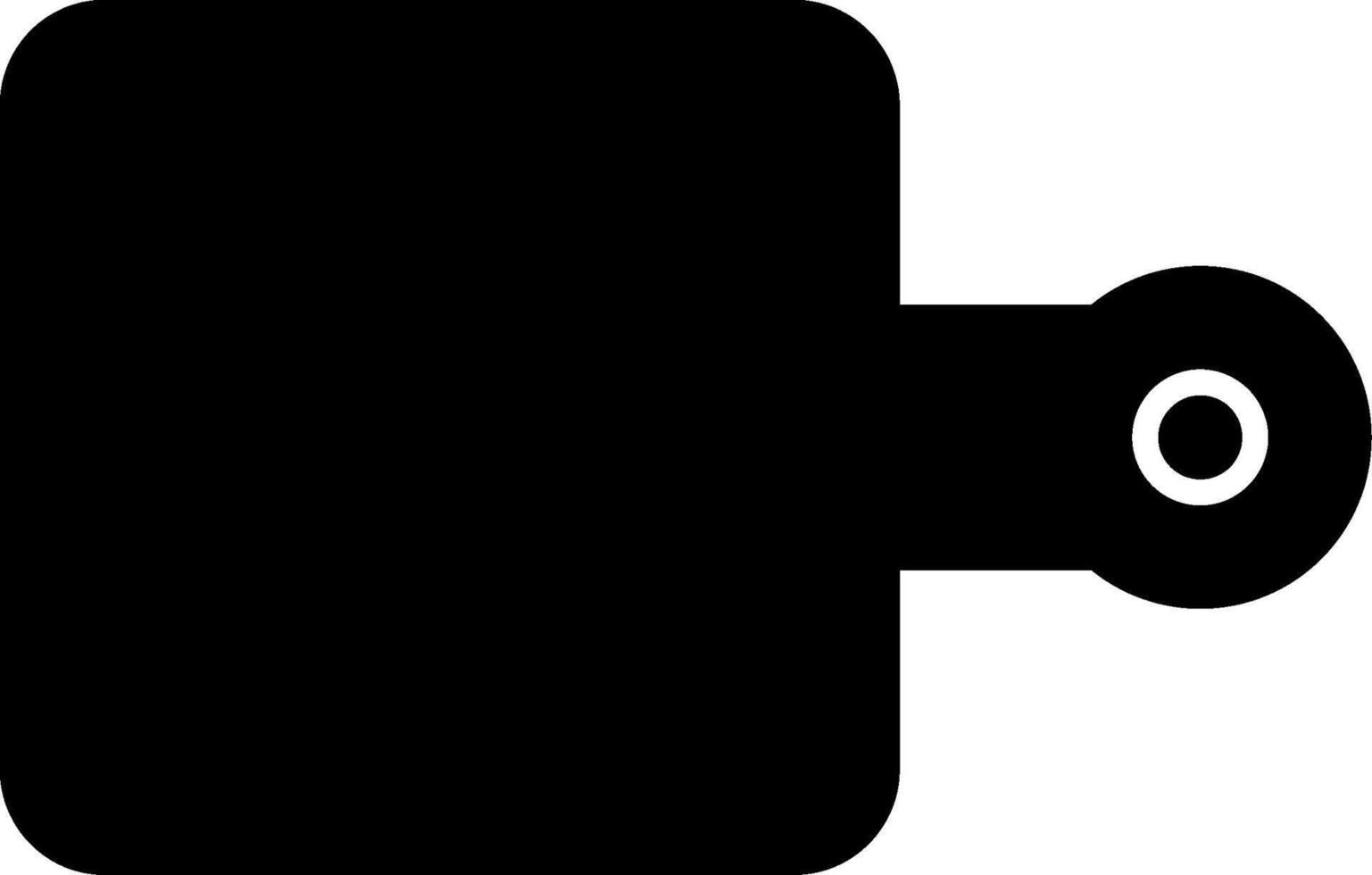 Chopping Board Glyph Icon vector
