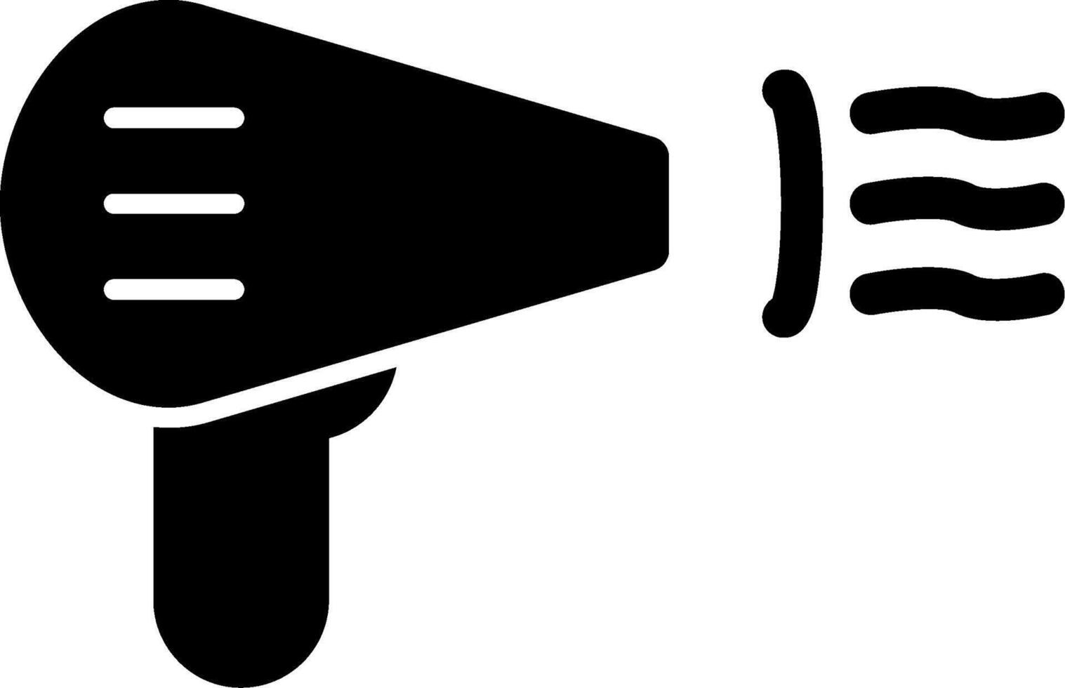 Hair Dryer Glyph Icon vector