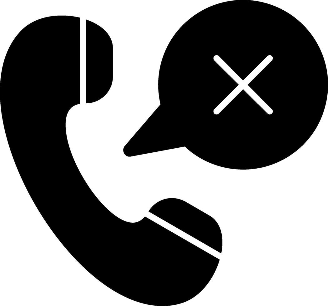 Emergency Call Glyph Icon vector