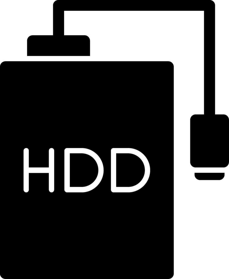 Hdd Glyph Icon vector