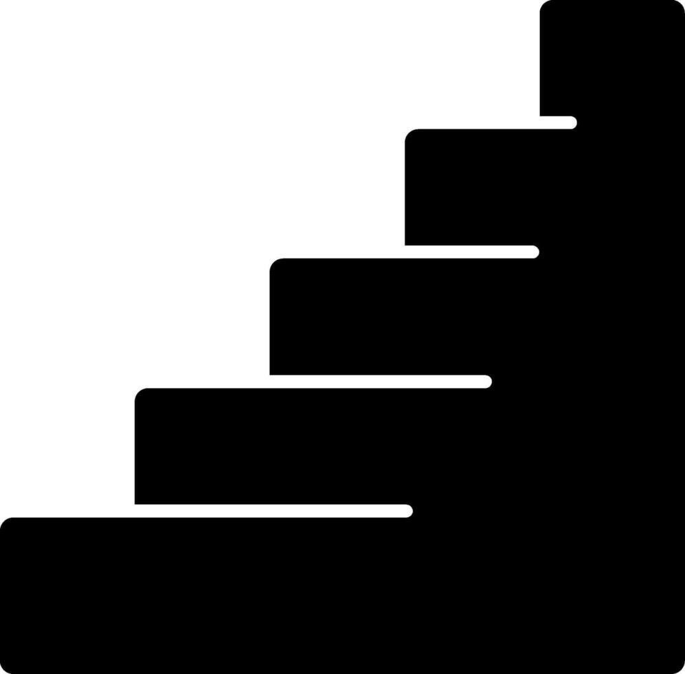 Stairs Glyph Icon vector