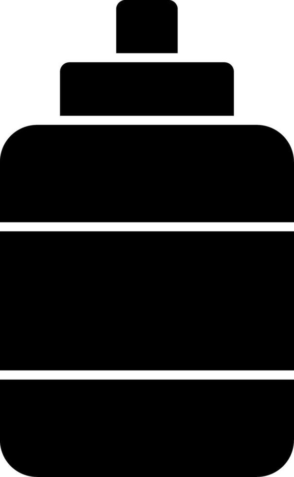 Ketchup Glyph Icon vector