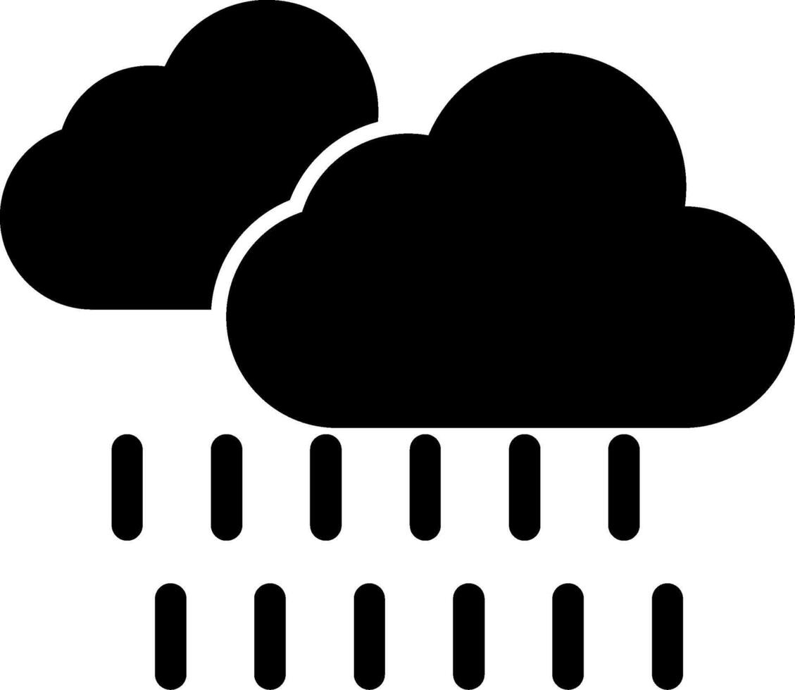Rain Glyph Icon vector