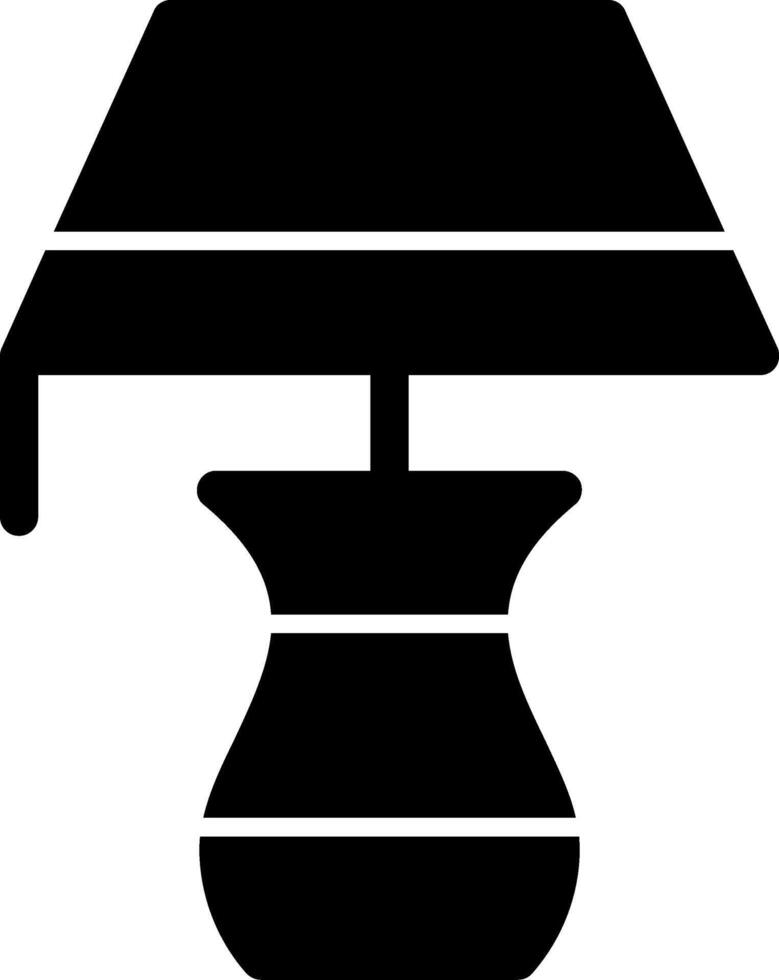 Lamp Glyph Icon vector