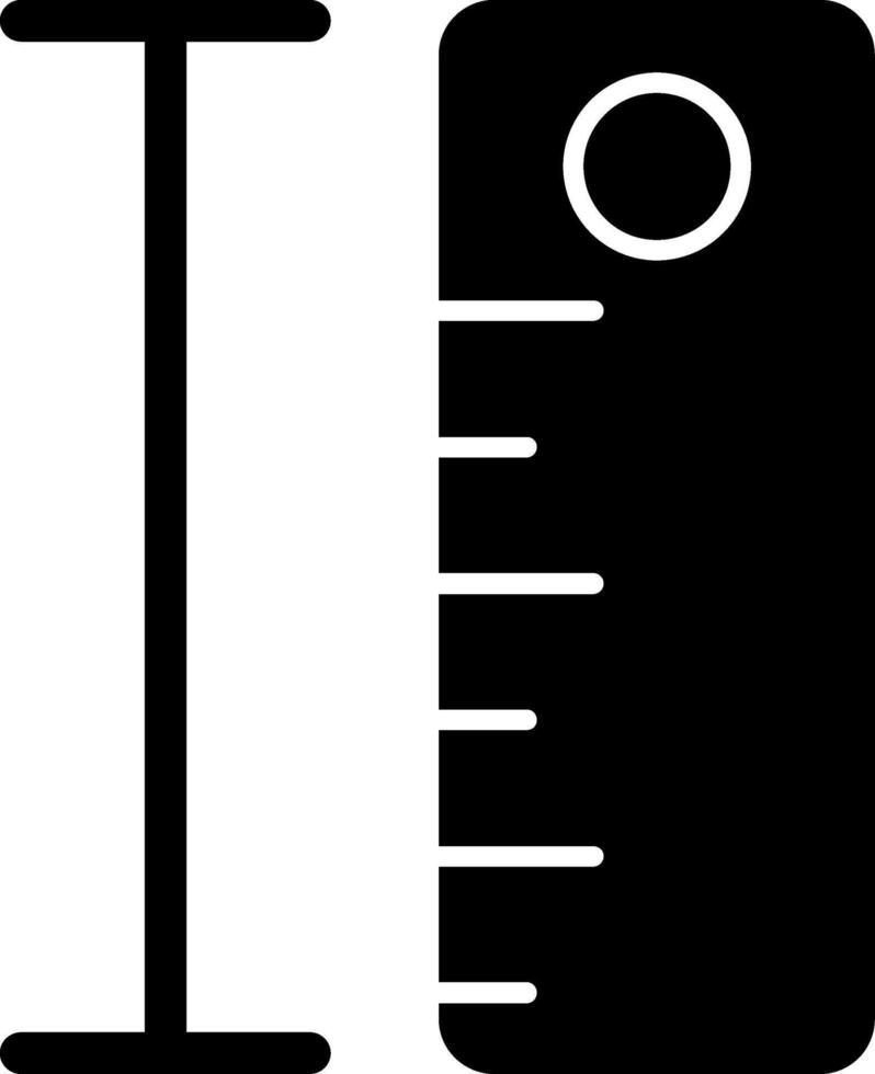 Ruler Glyph Icon vector