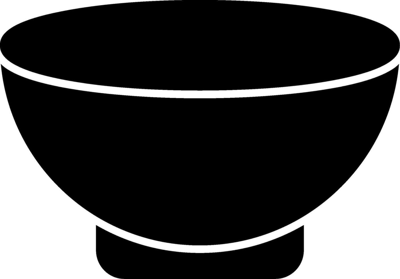 Bowl Glyph Icon vector