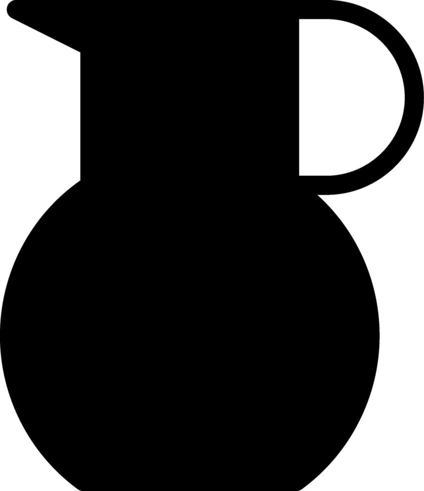 Jug Glyph Icon vector