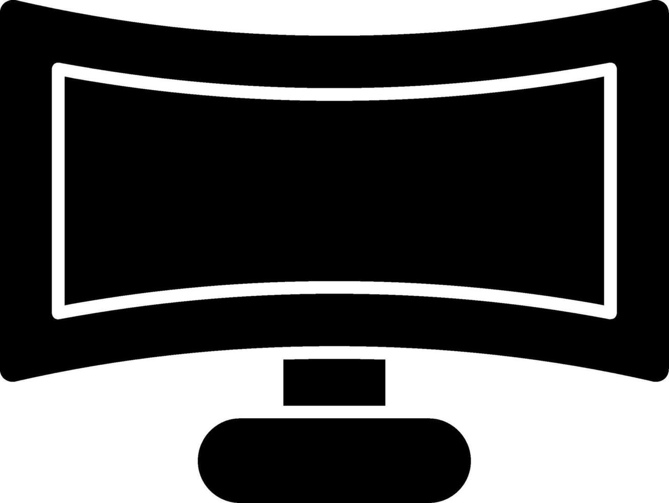 Lcd Glyph Icon vector