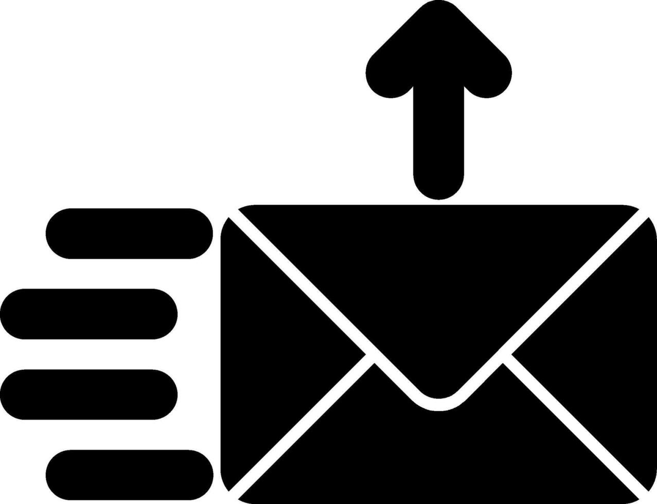 Send Glyph Icon vector