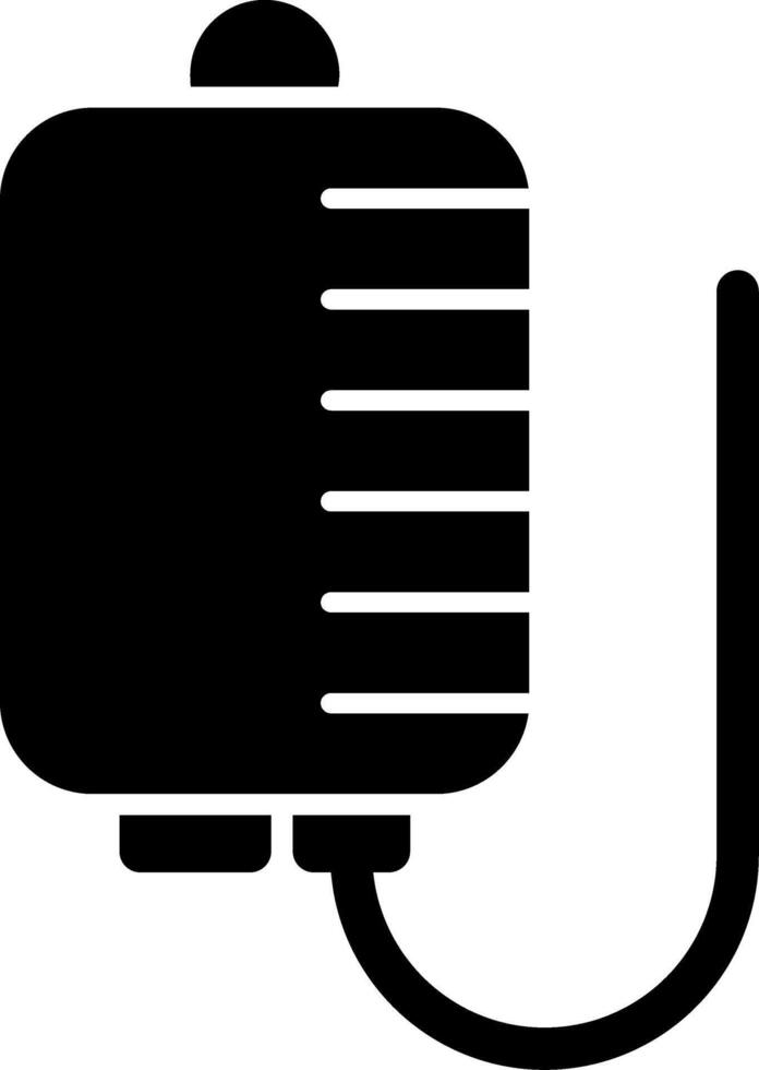 Iv Bag Glyph Icon vector