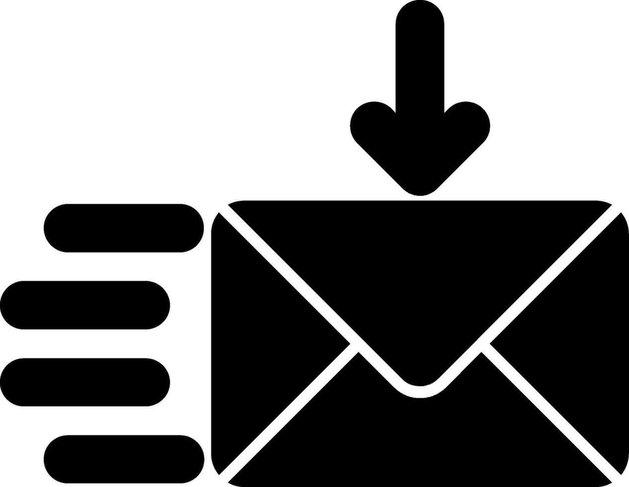 Recieve Glyph Icon vector