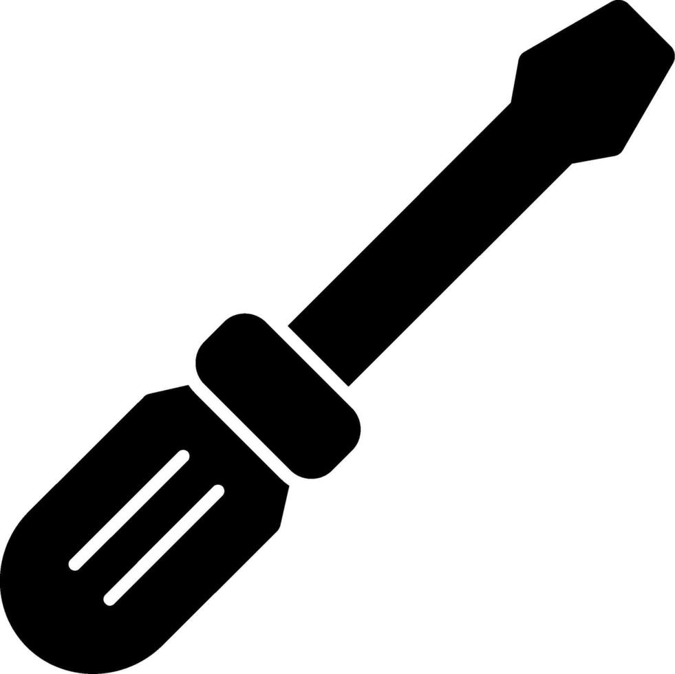 Screwdriver Glyph Icon vector