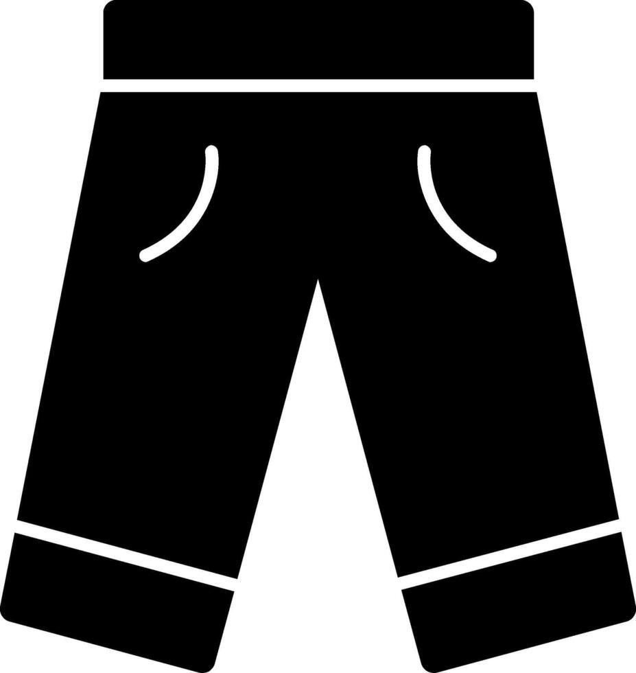 Pants Glyph Icon vector