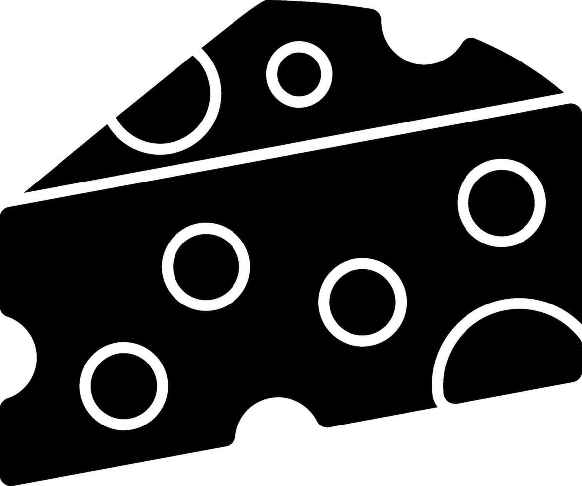 Cheez Glyph Icon vector