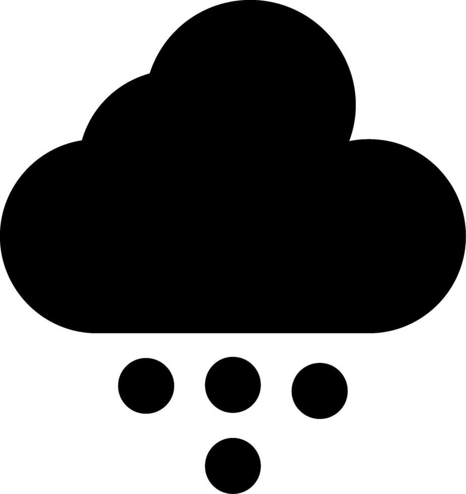 Hailstorm Glyph Icon vector