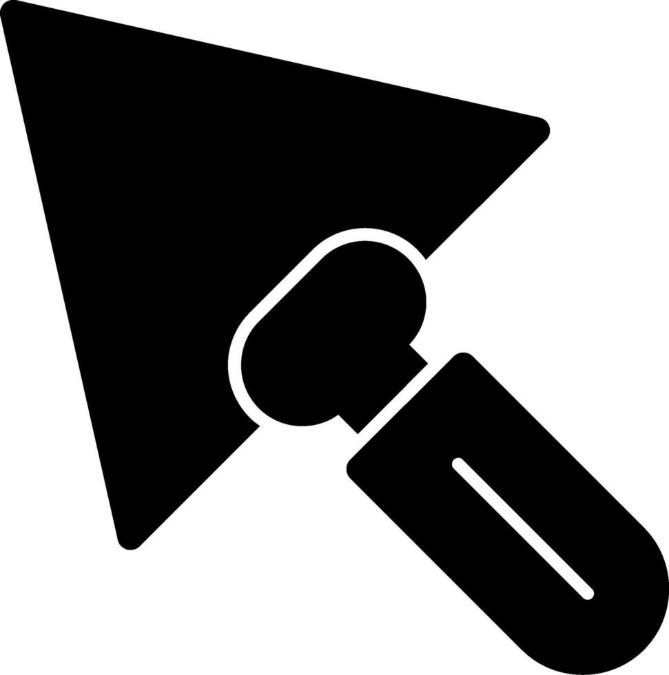 Trowel Glyph Icon vector