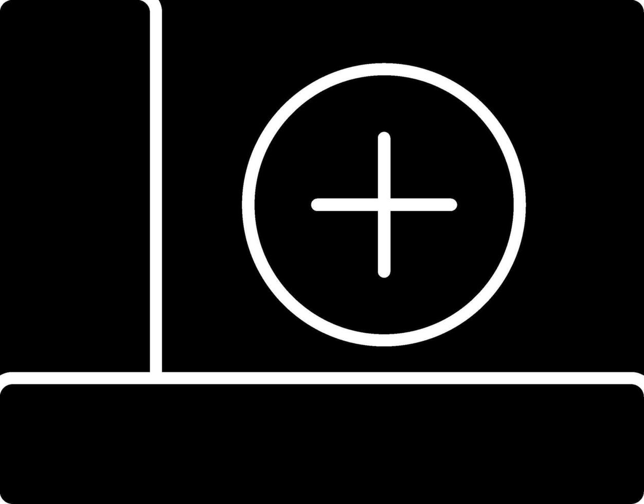 Medical Book Glyph Icon vector