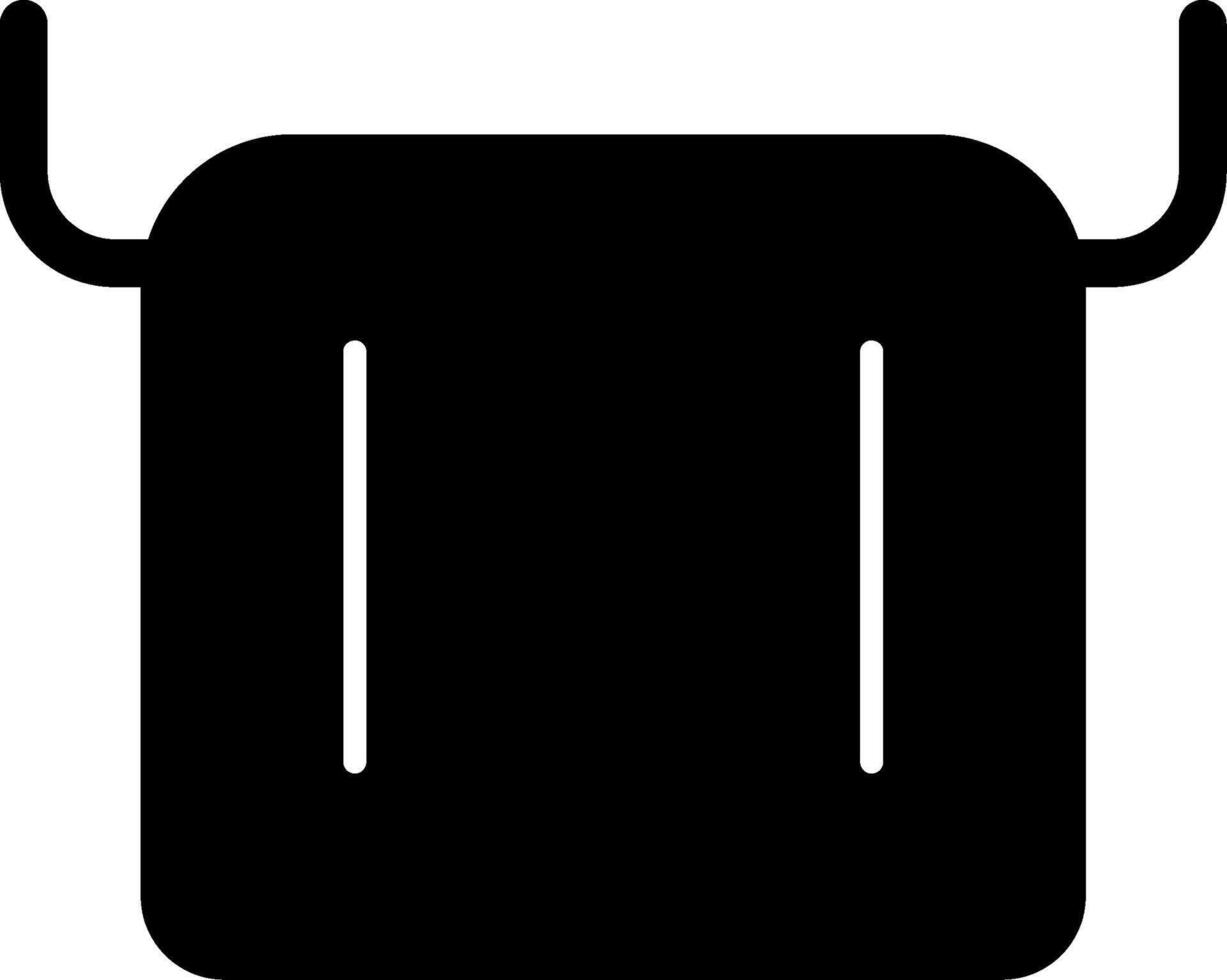 Towel Glyph Icon vector