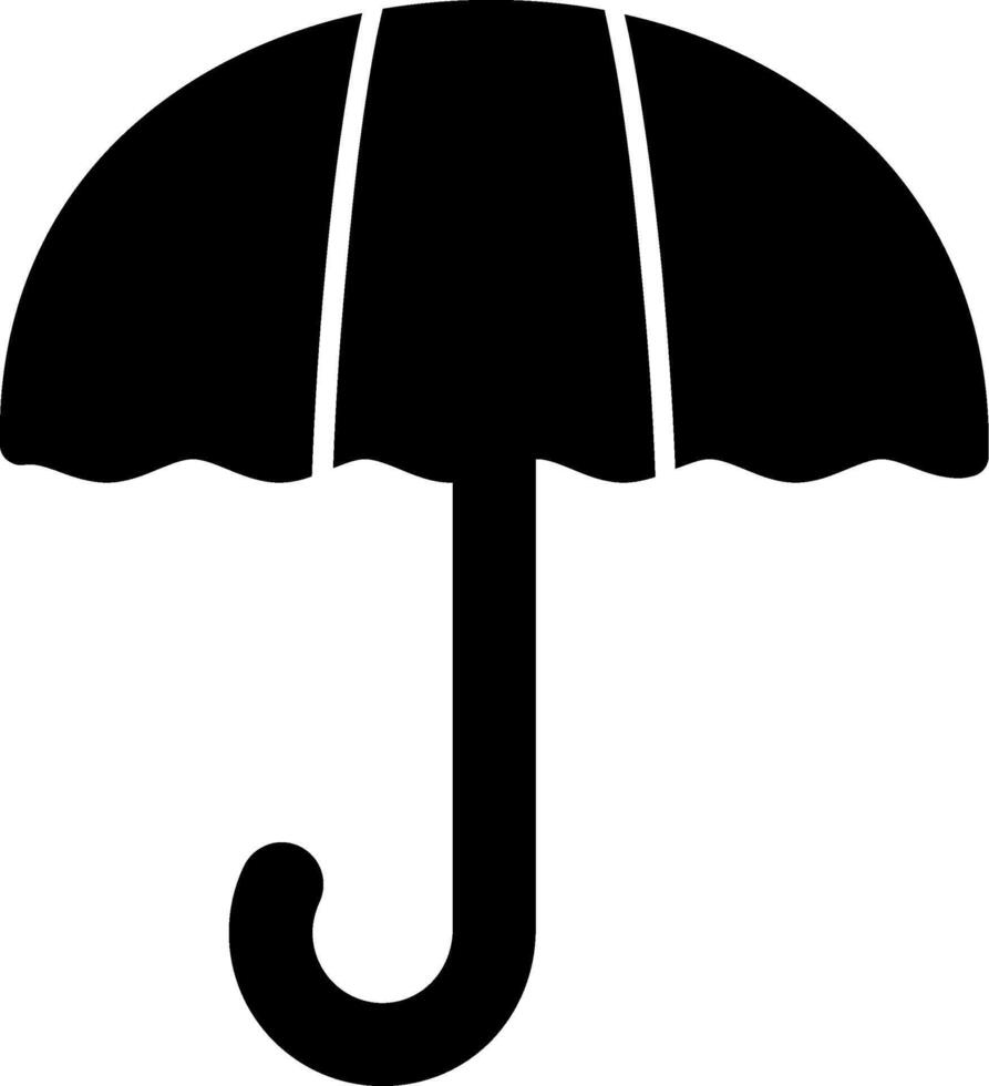 Umbrella Glyph Icon vector