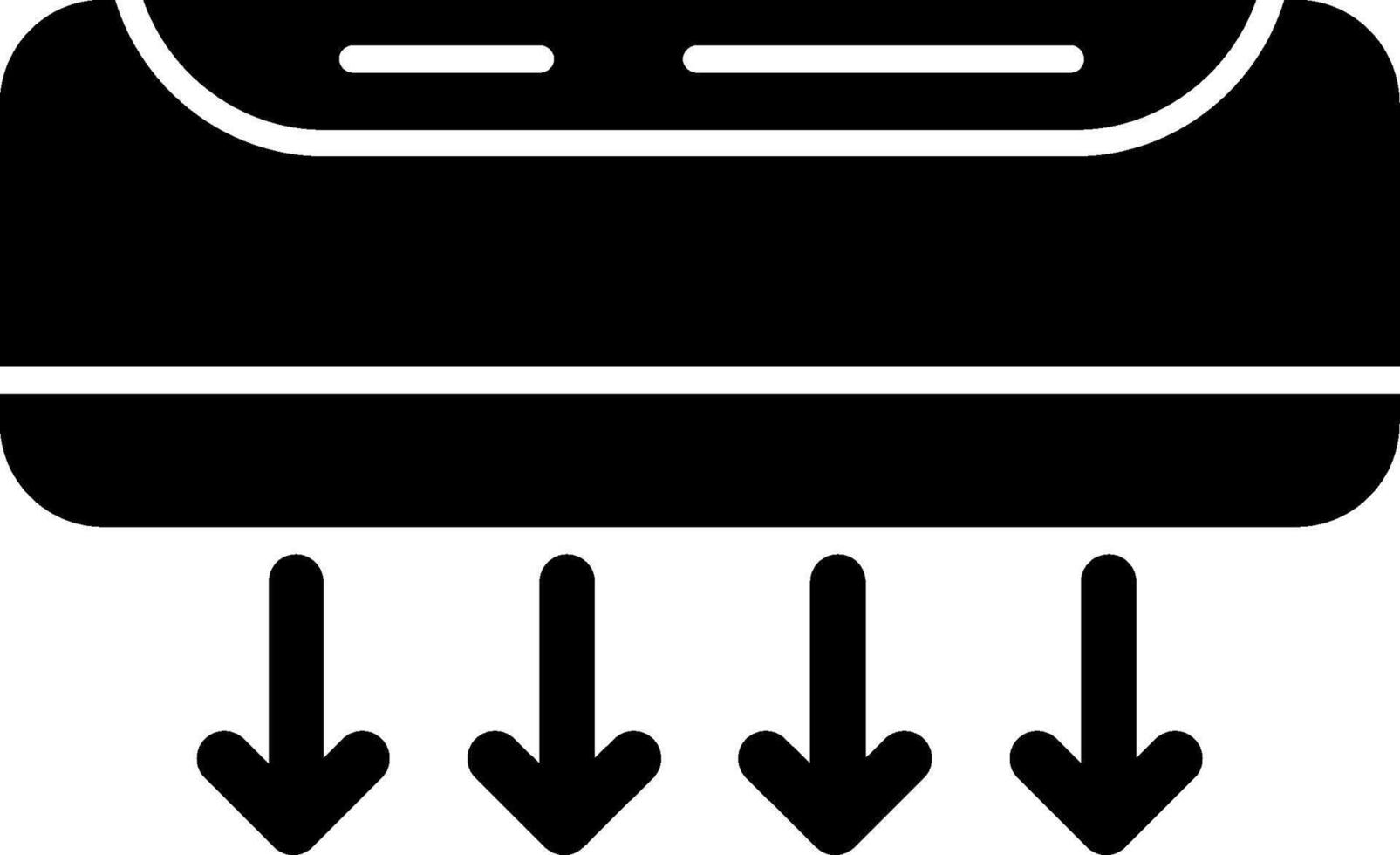 Ac Glyph Icon vector