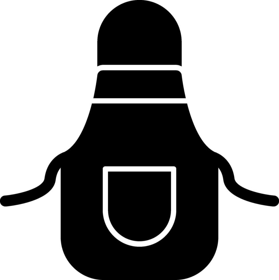 Apron Glyph Icon vector