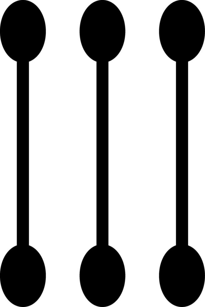 Cotton Swab Glyph Icon vector