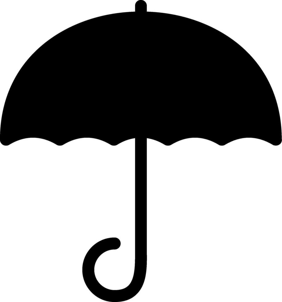 Umbrella Glyph Icon vector