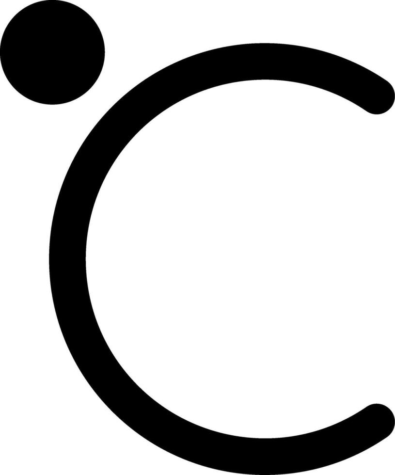 Celsius Glyph Icon vector