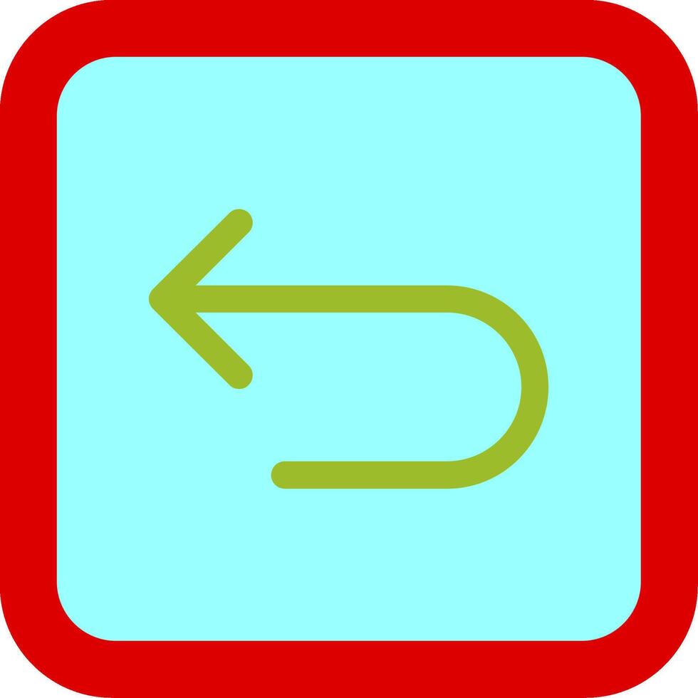 Back Flat Icon vector