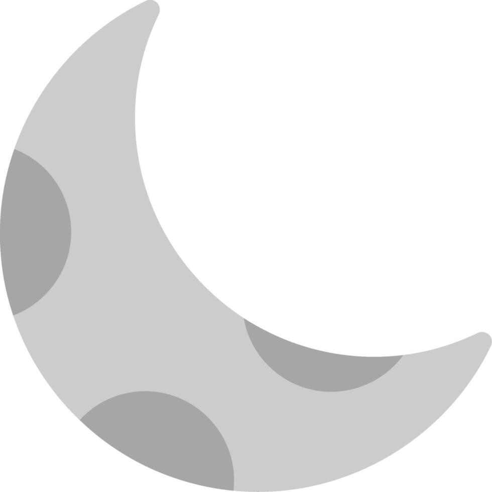Crescent Moon Flat Icon vector
