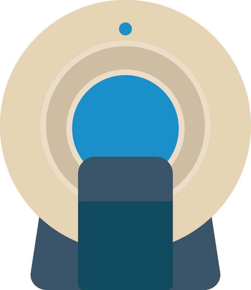 Ct Scan Flat Icon vector