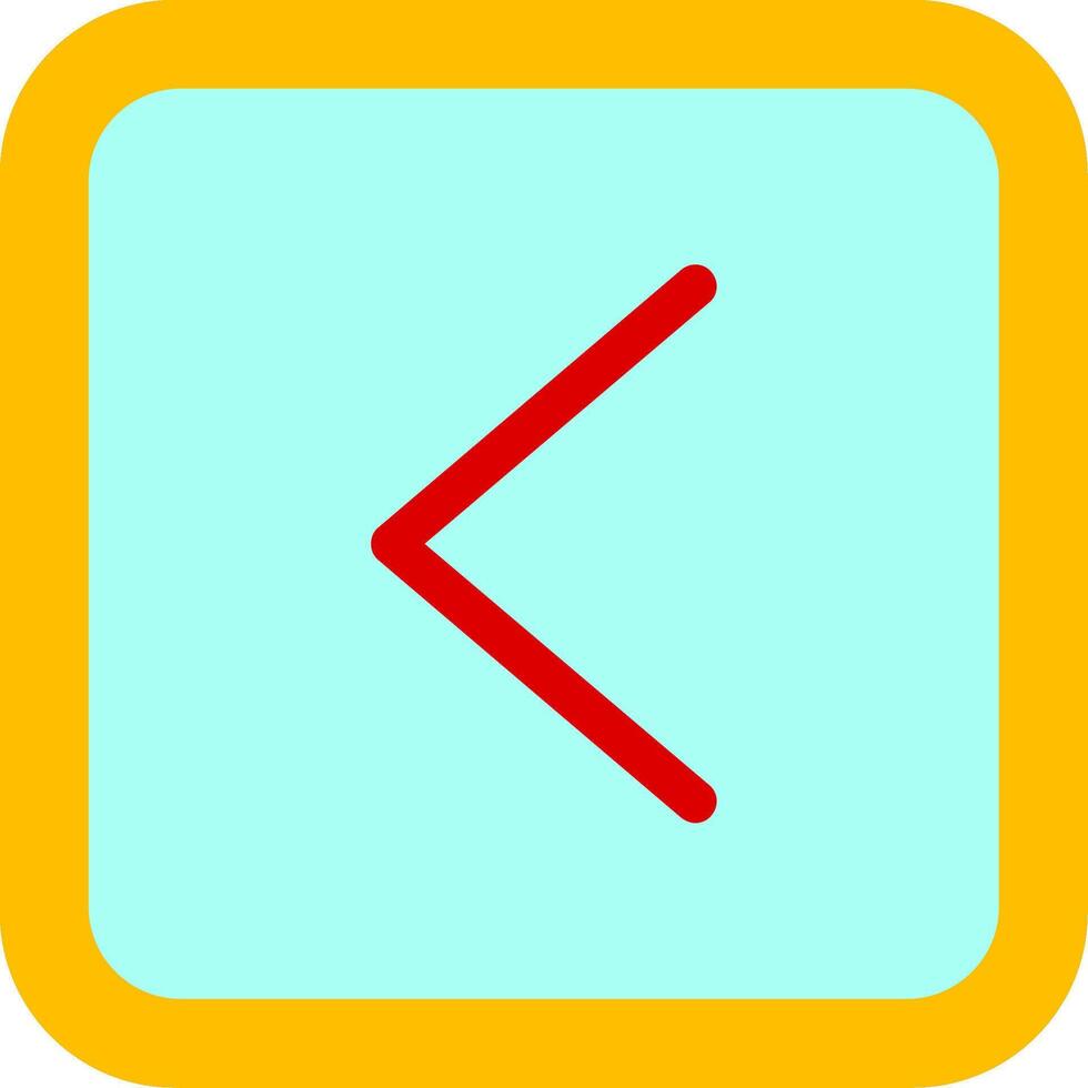 Left Flat Icon vector