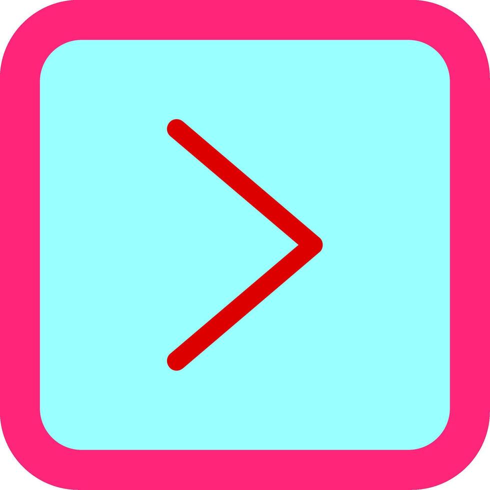 Right Flat Icon vector