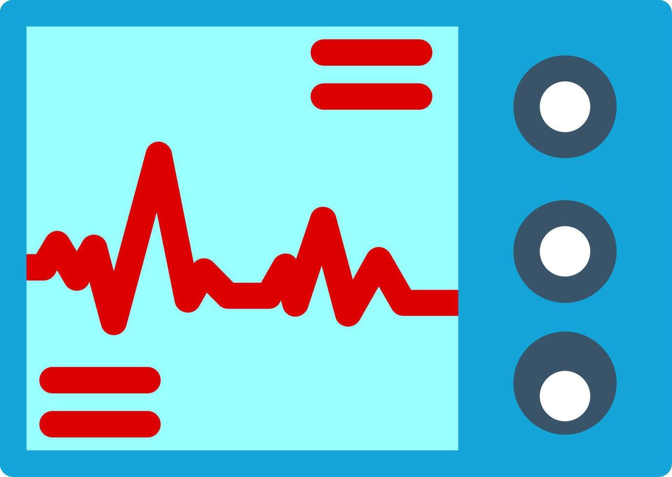 Ecg Flat Icon vector