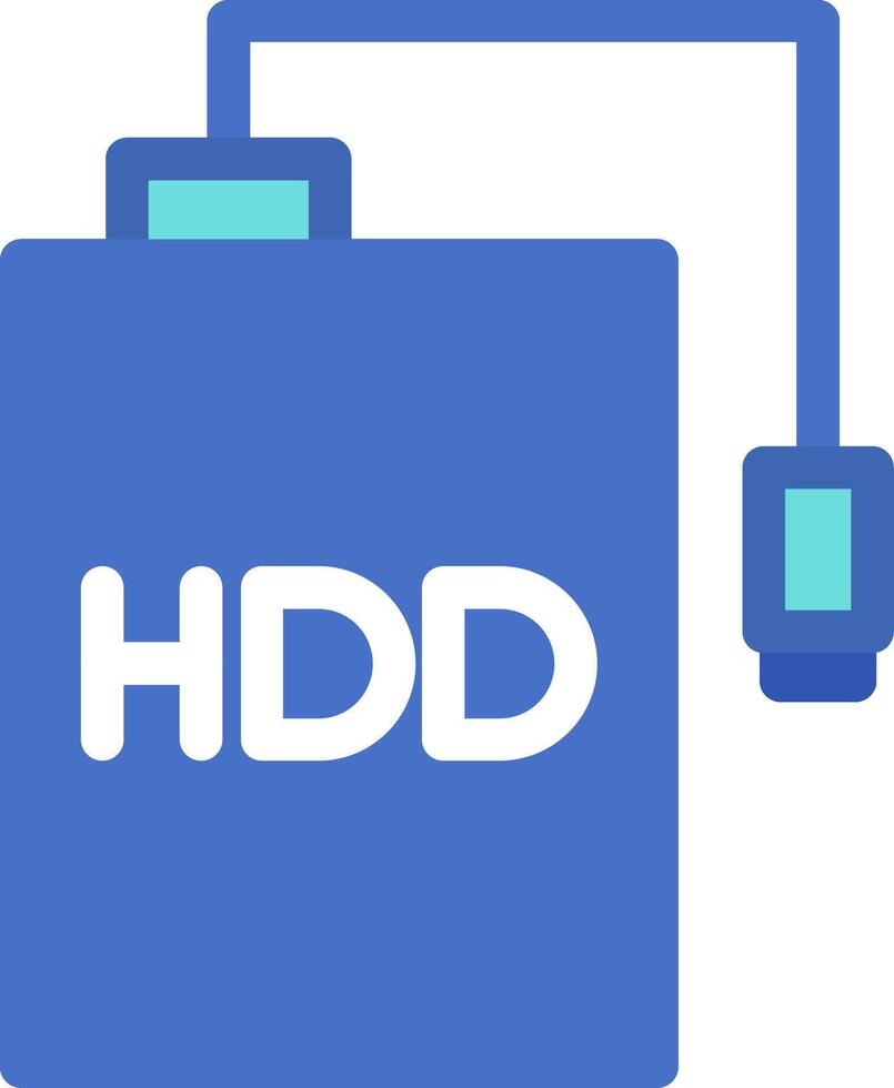 Hdd Flat Icon vector