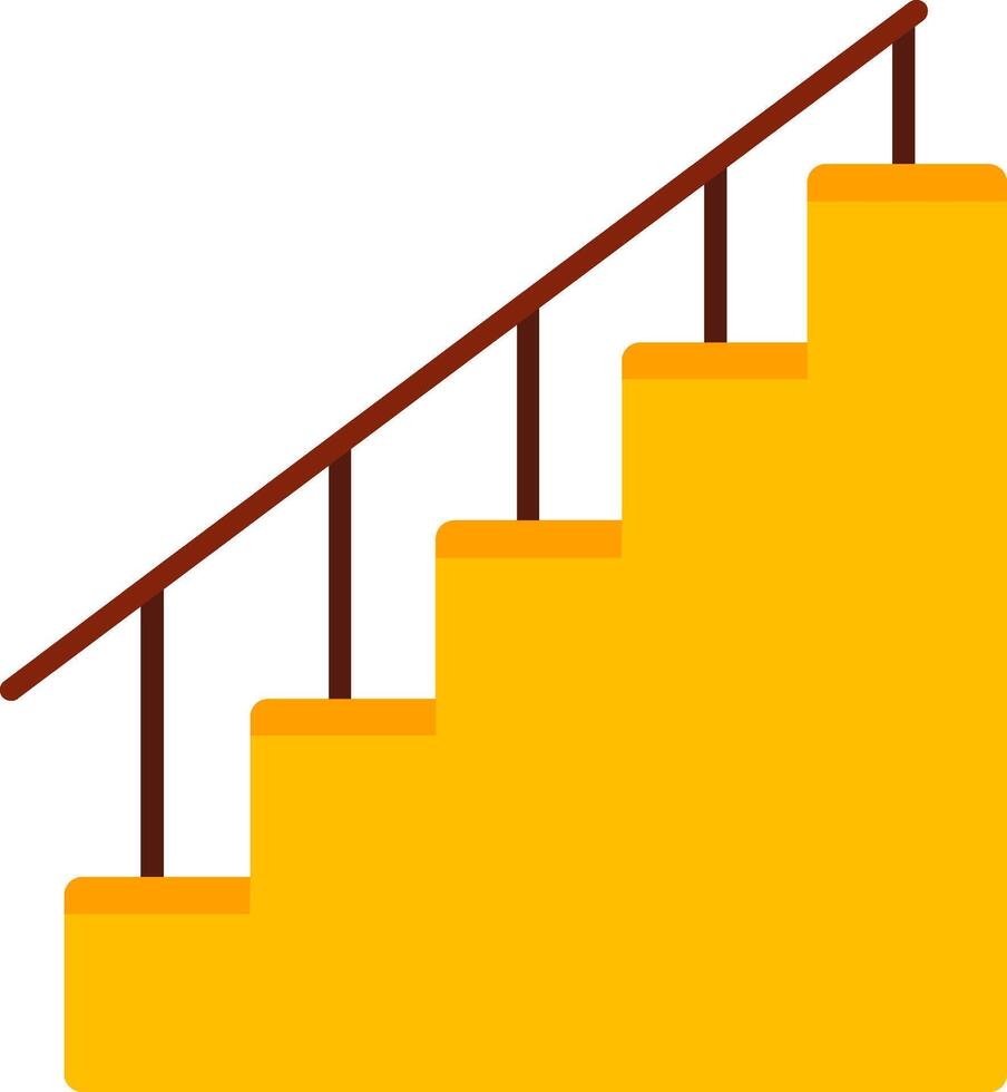 Stairs Flat Icon vector