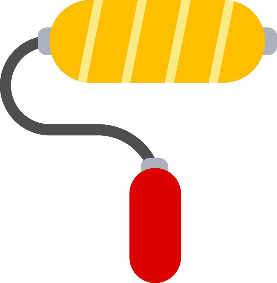 Paint Roller Flat Icon vector