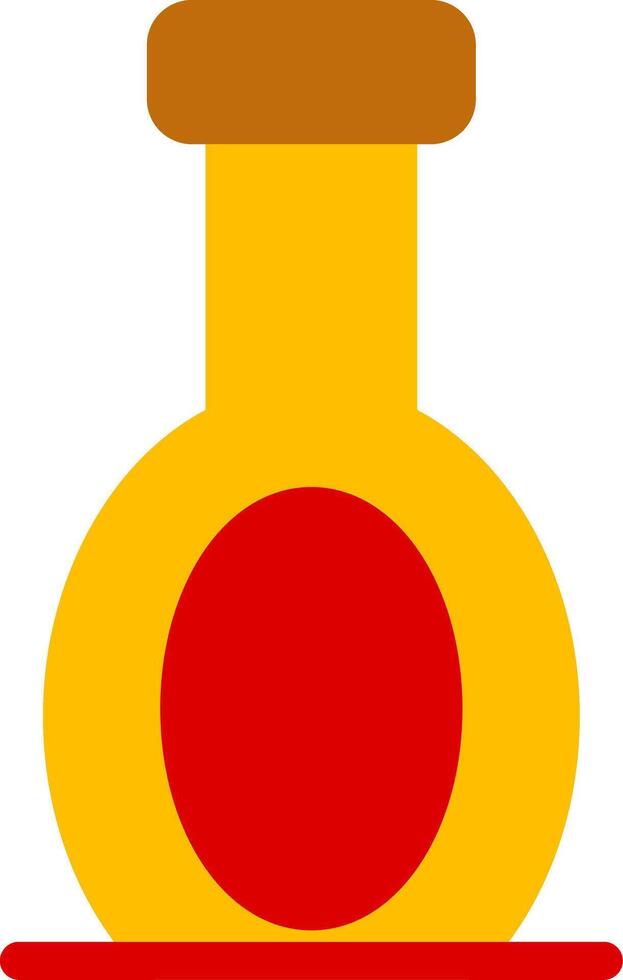 Oil Bottle Flat Icon vector