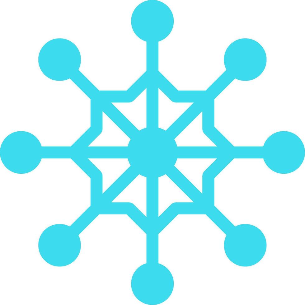 Snow Flake Flat Icon vector