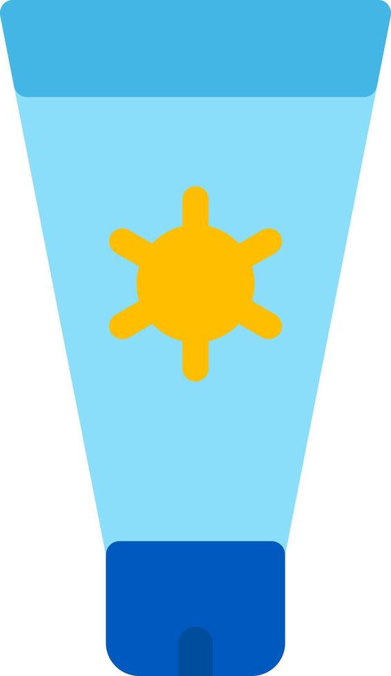 Sun Cream Flat Icon vector
