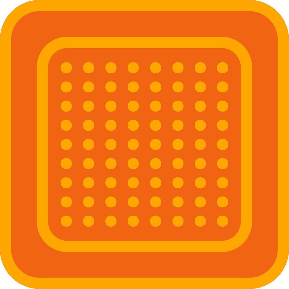 Nicotine Patch Orange Filled Icon vector