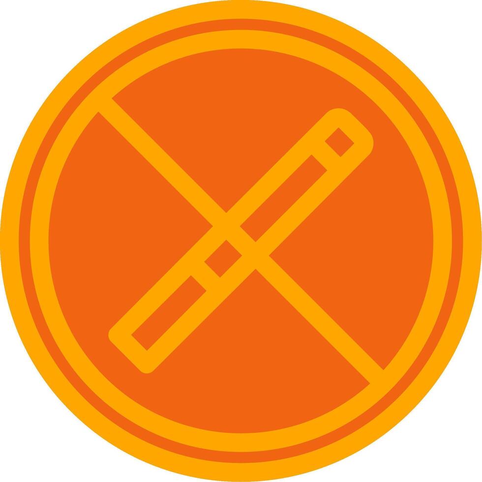 Quit Orange Filled Icon vector